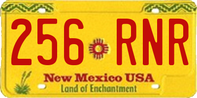NM license plate 256RNR