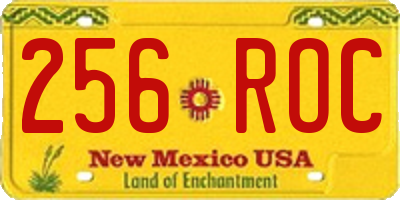 NM license plate 256ROC