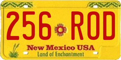 NM license plate 256ROD