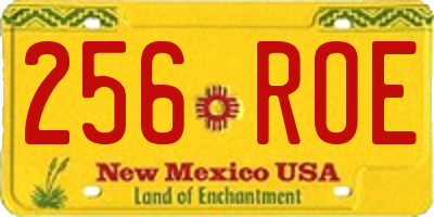 NM license plate 256ROE
