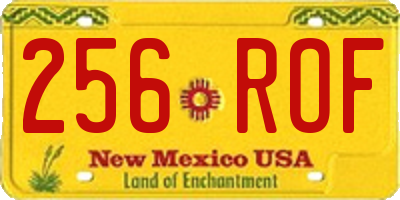 NM license plate 256ROF