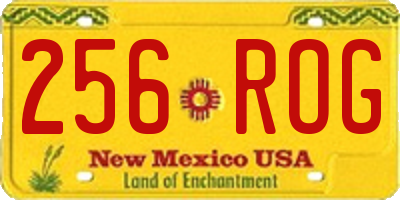 NM license plate 256ROG