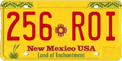 NM license plate 256ROI