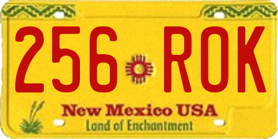 NM license plate 256ROK
