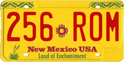 NM license plate 256ROM