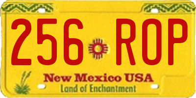 NM license plate 256ROP
