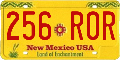 NM license plate 256ROR