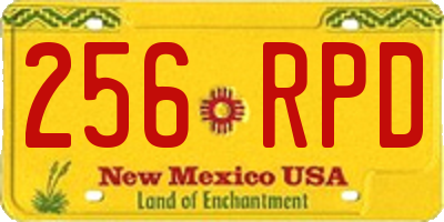 NM license plate 256RPD