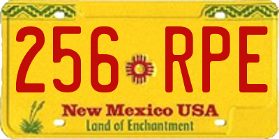 NM license plate 256RPE