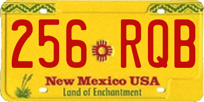 NM license plate 256RQB