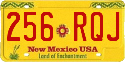 NM license plate 256RQJ