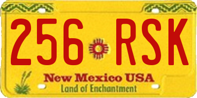 NM license plate 256RSK