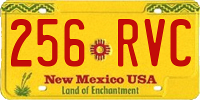NM license plate 256RVC