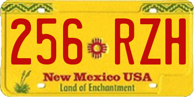 NM license plate 256RZH