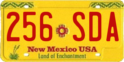 NM license plate 256SDA