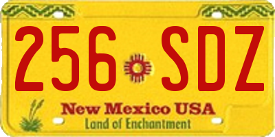 NM license plate 256SDZ