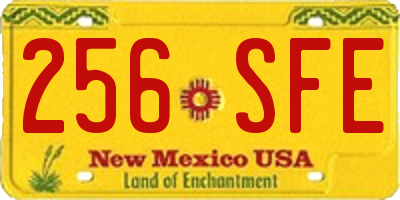 NM license plate 256SFE