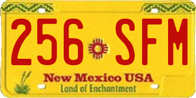 NM license plate 256SFM