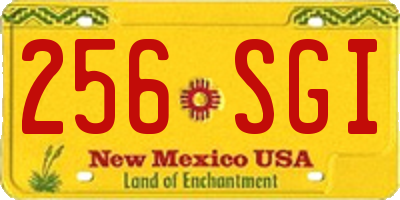 NM license plate 256SGI