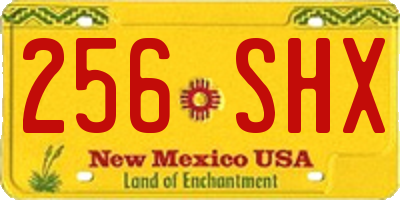 NM license plate 256SHX