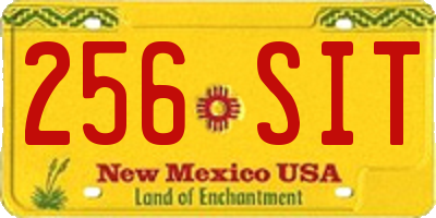 NM license plate 256SIT