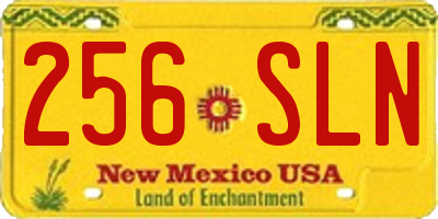 NM license plate 256SLN