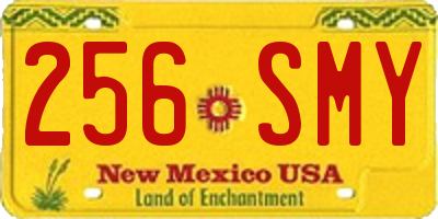 NM license plate 256SMY