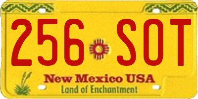 NM license plate 256SOT