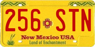 NM license plate 256STN