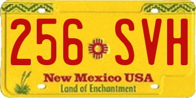 NM license plate 256SVH