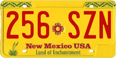 NM license plate 256SZN