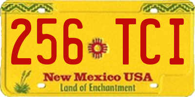 NM license plate 256TCI