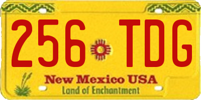 NM license plate 256TDG