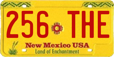 NM license plate 256THE