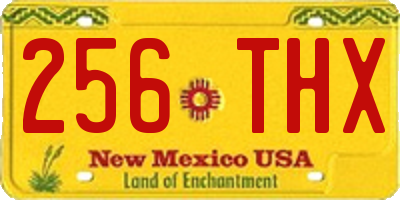 NM license plate 256THX