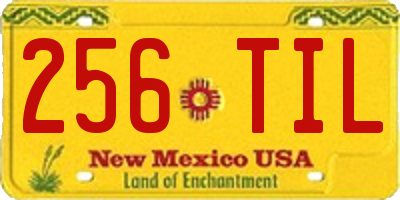 NM license plate 256TIL