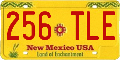 NM license plate 256TLE