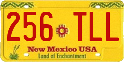 NM license plate 256TLL