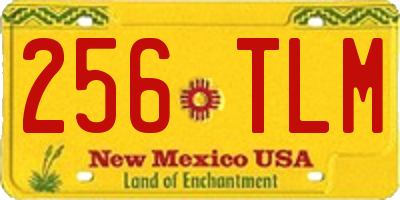 NM license plate 256TLM