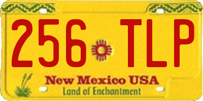 NM license plate 256TLP