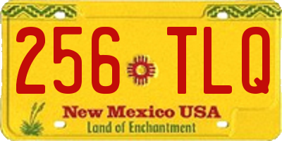 NM license plate 256TLQ