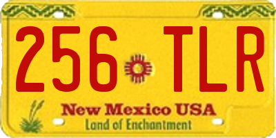 NM license plate 256TLR
