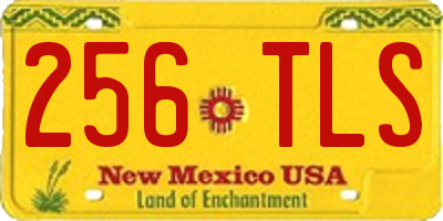NM license plate 256TLS