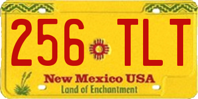 NM license plate 256TLT