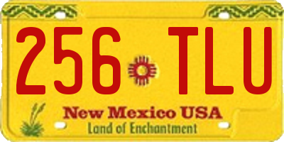 NM license plate 256TLU
