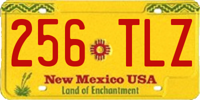 NM license plate 256TLZ