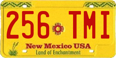 NM license plate 256TMI