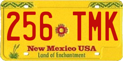 NM license plate 256TMK