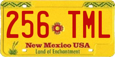 NM license plate 256TML