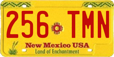 NM license plate 256TMN
